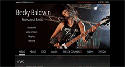 Desktop Screenshot of beckybaldwinbass.com