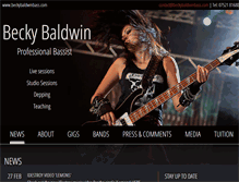 Tablet Screenshot of beckybaldwinbass.com